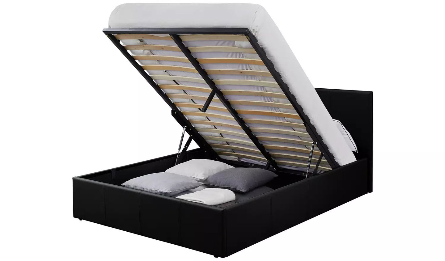 Assembled Lavendon Double End Open Ottoman Bedframe - Black